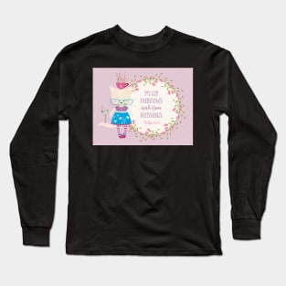 My Cup Overflows Kids Scripture Art Long Sleeve T-Shirt